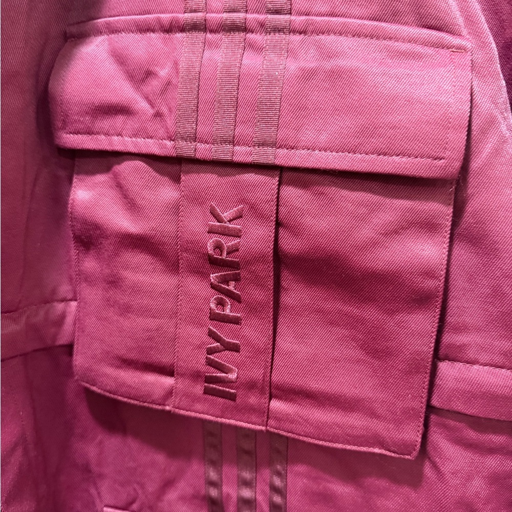 IVY PARK X ADIDAS Men's Deep Red Military Jacket - Picture 3 of 5